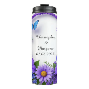 Hochzeitsfloristik Braut Trinkservice Geschenk Thermosbecher