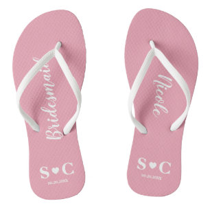 Hochzeitsflöße für Brautparty, Bachelorette Flip Flops