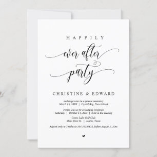 Hochzeitsflucht, Happy End Party Einladung