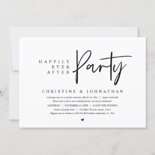 Hochzeitsflucht, Happy End Party Einladung