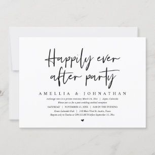 Hochzeitsflucht, Happy End Party Einladung