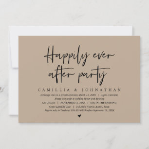 Hochzeitsflucht, Happy End Party-Einladung Einladung