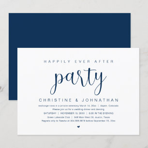 Hochzeitsflucht, Happy End Party-Einladung Einladung