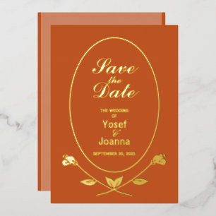 Hochzeitsfoil Save the Date Einladung