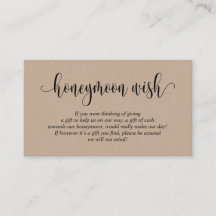 Hochzeitsfonds oder Wish, Brown Kraft