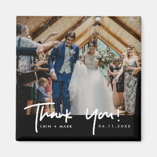 Hochzeitsfoto Danke-Favor-Magnet Magnet