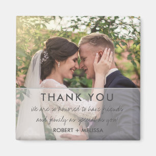Hochzeitsfoto Danke Geschenk Magnet