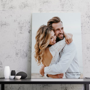 Hochzeitsfoto Hochzeitsjubiläum Geschenk Leinwanddruck