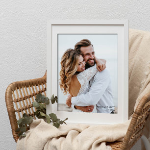 Hochzeitsfoto Hochzeitstag Geschenk Fotodruck