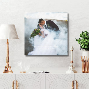 Hochzeitsfoto Personalisiertes Erinnerungsstück Na Leinwanddruck