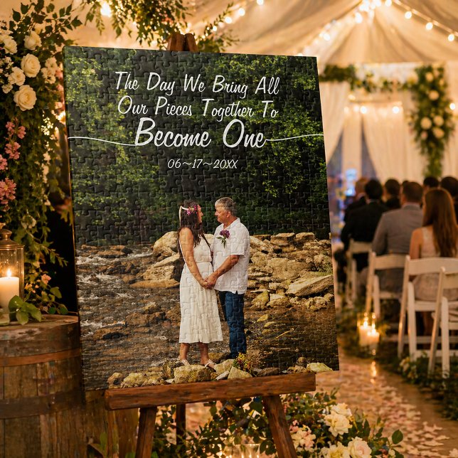 Hochzeitsfoto-Puzzle für Paare als individuelles E Puzzle (Unity Wedding Custom Date Photo Puzzle)