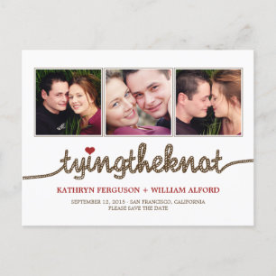 Hochzeitsfoto Save The Date Karte