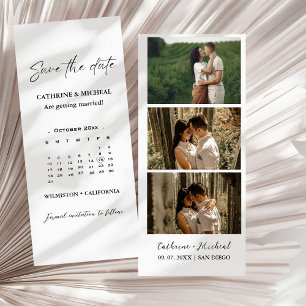 Hochzeitsfoto-Streifenrahmen für Kalender Save T The Date