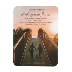 Hochzeitsfoto-Website im Hochformat Magnet