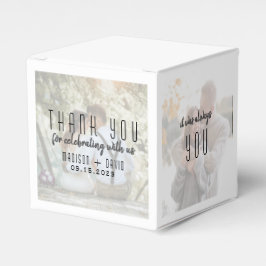 Hochzeitsfotocollage Gefälligkeitsboxen Geschenkschachtel