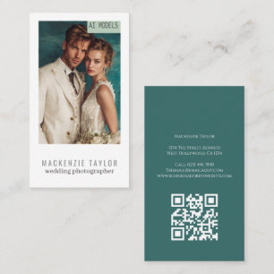 Hochzeitsfotograf 1 Foto Personalisierter QR-Code Visitenkarte