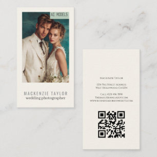 Hochzeitsfotograf Foto Personalisierter QR-Code Visitenkarte