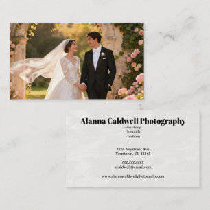 Hochzeitsfotograf Outdoor Eventplaner Visitenkarte