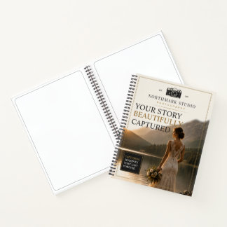 Hochzeitsfotografie Branding im Vintage-Stil Notizbuch