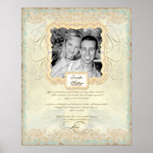 Hochzeitsfotografie Liebeskapitel Barock Elegant Poster