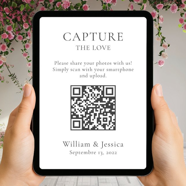 Hochzeitsfotos mit QR-Code teilen Karte (Von Creator hochgeladen)