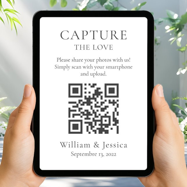 Hochzeitsfotos mit QR-Code teilen Karte (Von Creator hochgeladen)