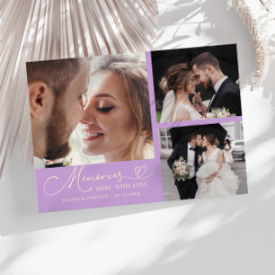 Hochzeitsfotos Wisteria - Erinnerungen mit Liebe g Dankeskarte