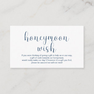 Hochzeitsfreitag, Minimal, Navy Schriftart, Begleitkarte