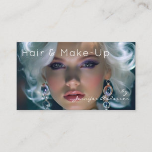 Hochzeitsfrisuren-Stylistin Make-Up Kosmetikerin Visitenkarte