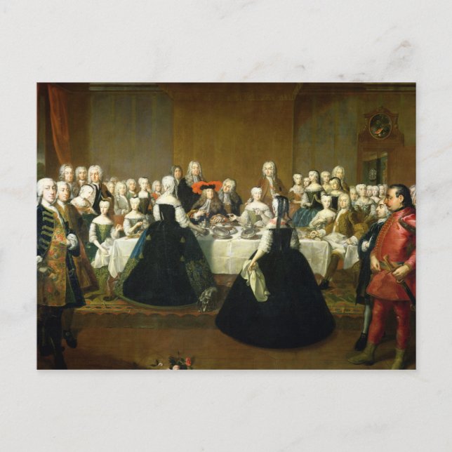 Hochzeitsfrühstück Postkarte (Vorderseite)