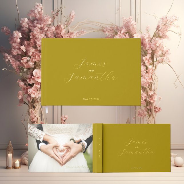 Hochzeitsgast | Dunkelgelb Gästebuch (Von Creator hochgeladen)