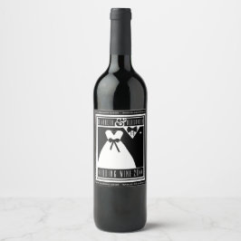 Hochzeitsgast Gefallen Weinflaschen Etikett Person