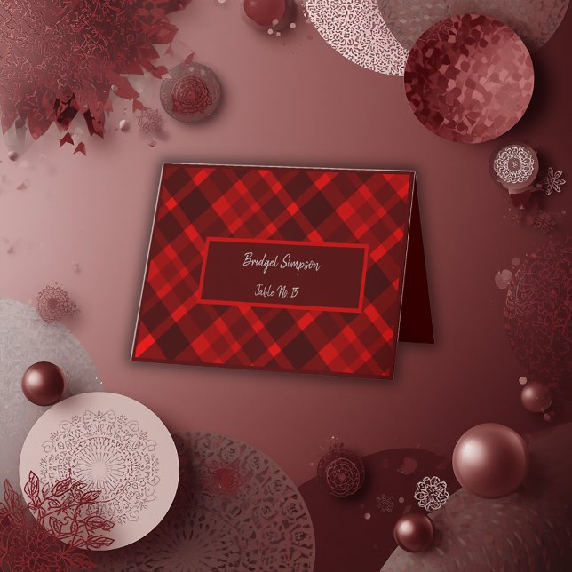 Hochzeitsgast-Karte für Rot-Schotte Dankeskarte (Von Creator hochgeladen)