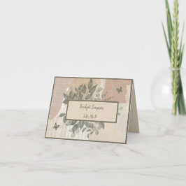 Hochzeitsgast-Sitzkarte im schicken Boho Dankeskarte