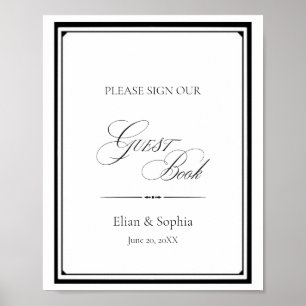 HOCHZEITSGÄSTEBUCH, Druckbares Gästebuch-Schild, Poster