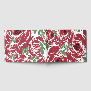 Hochzeitsgästebuch mit Vintage-Rosen-Blumenmuster Gästebuch