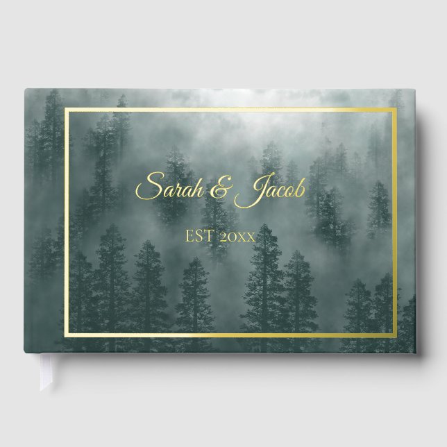 Hochzeitsgästebuch Smoky Mountain Gästebuch (Vorderseite)