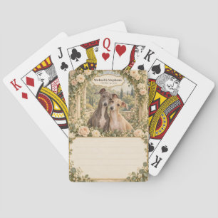 Hochzeitsgästebuch-Unterschriften-Deck mit Italian Spielkarten