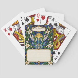 Hochzeitsgästebuch-Unterschriften-Deck mit Kolibri Spielkarten
