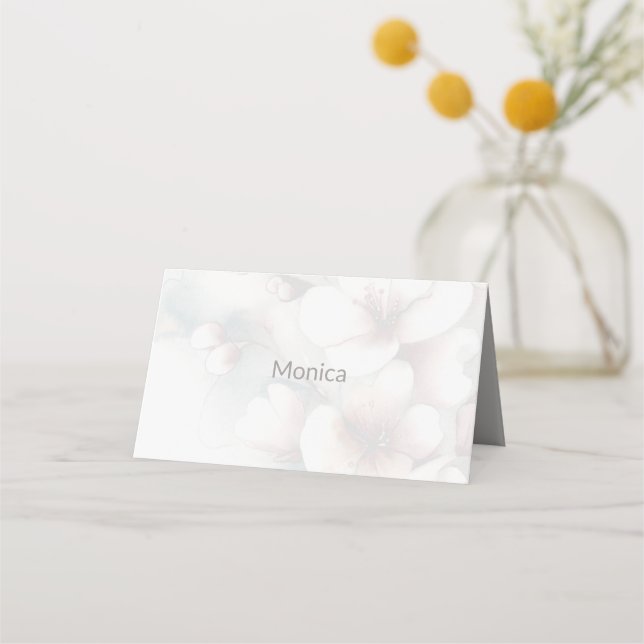 Hochzeitsgefaltete Platzkarte (Vorderseite)