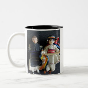Hochzeitsgeschenk-Anhänger Zweifarbige Tasse