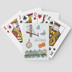 Hochzeitsgeschenk aus San Francisco  Spielkarten