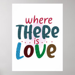 Hochzeitsgeschenk, bei dem Liebe besteht Poster