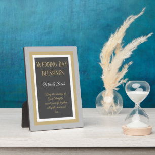 Hochzeitsgeschenk! Benutzerdefinierter Segen für d Fotoplatte