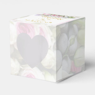 Hochzeitsgeschenk - Braut mit farbenfrohem Hochzei Geschenkschachtel
