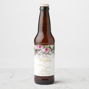 Hochzeitsgeschenk - Braut mit farbenprächtigem Hoc Bierflaschenetikett