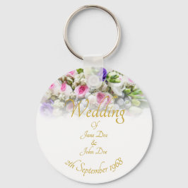 Hochzeitsgeschenk - Braut mit farbenprächtigem Hoc Schlüsselanhänger