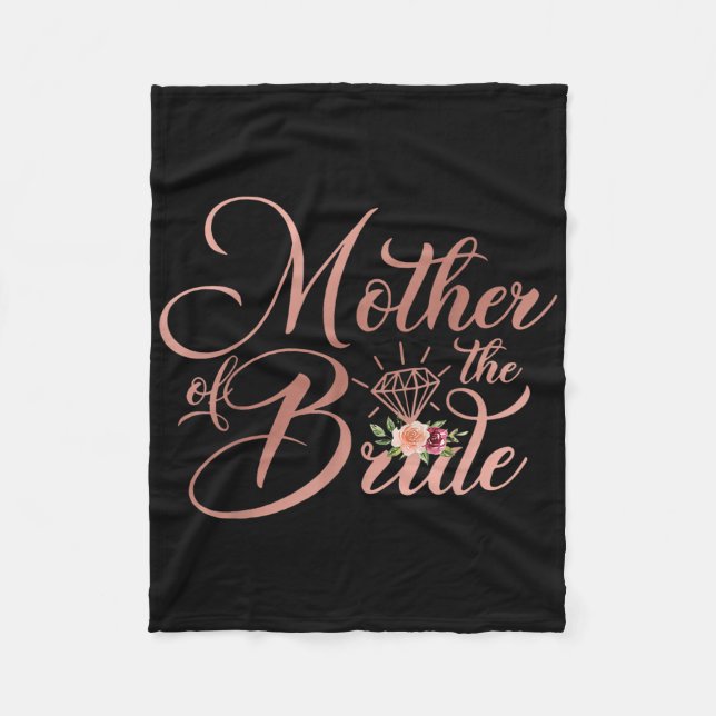 Hochzeitsgeschenk Brautmutter Mutter der Braut Fleecedecke (Vorderseite)