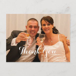 Hochzeitsgeschenk Dankeschön Personalisiertes Foto Postkarte