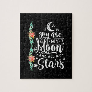 Hochzeitsgeschenk Du bist mein Mond und alle Ste Puzzle